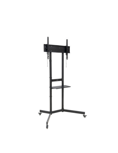 TooQ “KEFRÉN” Soporte de suelo con Ruedas para pantallas de 37”-70”, Negro