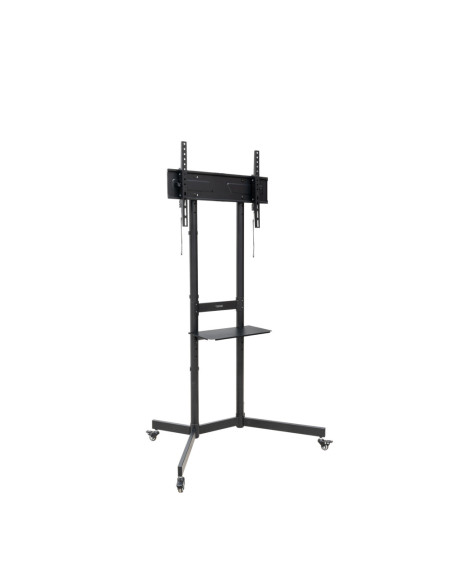 TooQ “KEFRÉN” Soporte de suelo con Ruedas para pantallas de 37”-70”, Negro