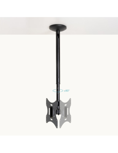 TooQ Soporte de Techo para pantallas 23”-42”, Negro