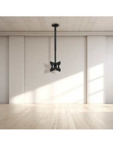 TooQ Soporte de Techo para pantallas 23”-42”, Negro