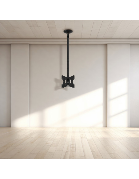 TooQ Soporte de Techo para pantallas 23”-42”, Negro