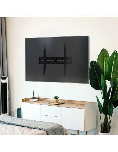 TooQ Soporte Fijo de pared para pantallas 37"- 80", Negro