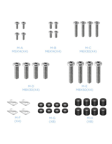 TooQ LP41130F-B soporte para TV 2,54 m (100") Negro