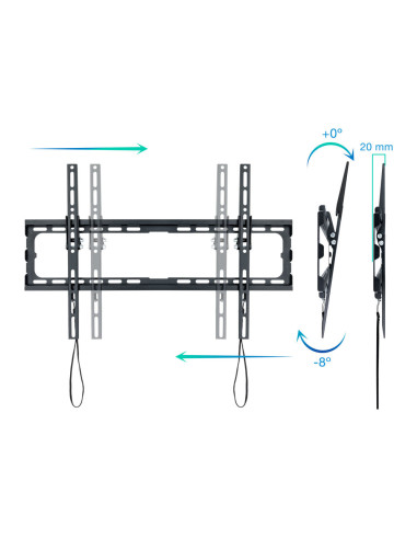 TooQ LP1081T-B soporte para TV 2,03 m (80") Negro