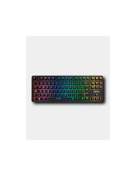 Krom NXKROMKERNELPROSP teclado Juego USB + RF Wireless + Bluetooth QWERTY Español Negro, Blanco