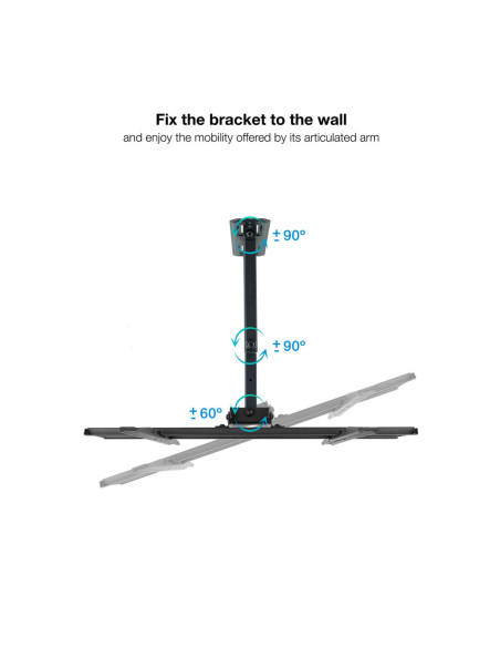 TooQ Soporte de pared para pantallas 32”- 55”