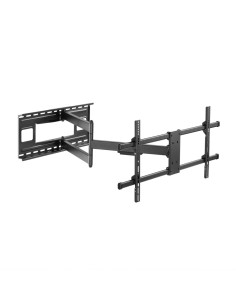 AISENS Soporte Pro Giratorio, Inclinable Y Nivelable Para Monitor/tv 50kg De 43-80, Negro