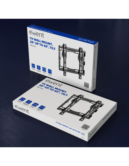 Ewent EW1506 soporte para TV 106,7 cm (42") Negro