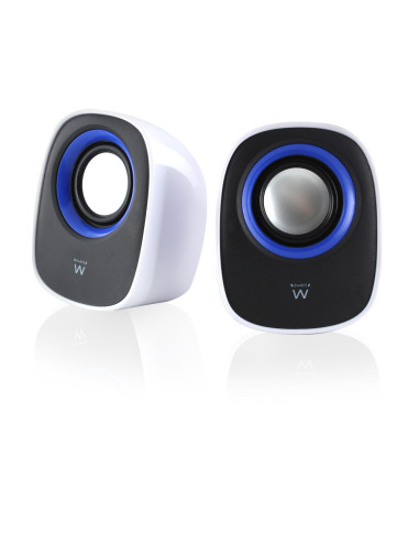 Ewent EW3513 altavoz De 1 vía Negro, Azul, Blanco Alámbrico 5 W
