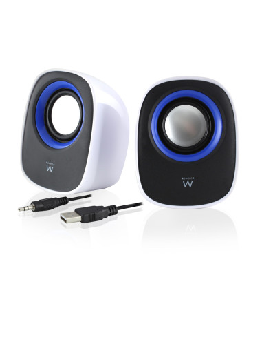Ewent EW3513 altavoz De 1 vía Negro, Azul, Blanco Alámbrico 5 W