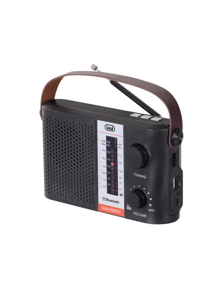 Trevi RA 7F25 BT Portátil Analógico y digital Negro