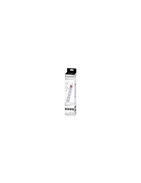 Ewent EW3955 base múltiple 1,5 m 5 salidas AC Interior Blanco