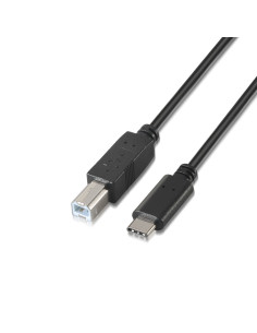 AISENS A107-0054 cable USB USB 2.0 2 m USB C USB B Negro
