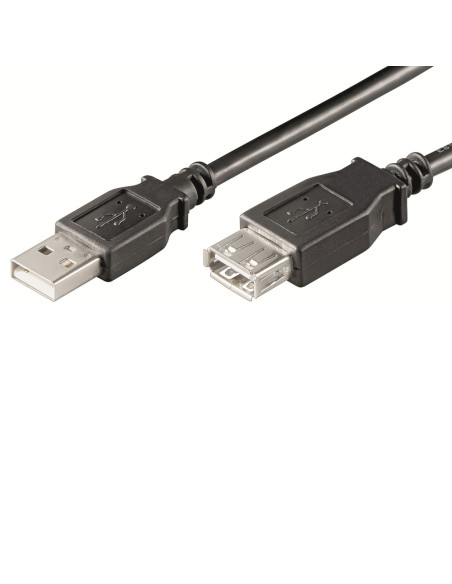 Ewent EC1011 cable USB 1 m USB A Negro
