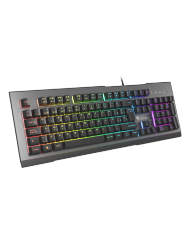 GENESIS Rhod 500 RGB teclado Juego USB QWERTY Español Negro, Gris