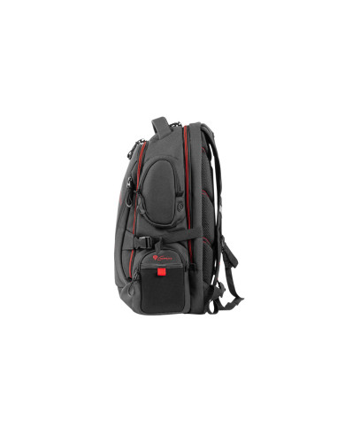 GENESIS Pallad 550 43,9 cm (17.3") Mochila Negro, Rojo