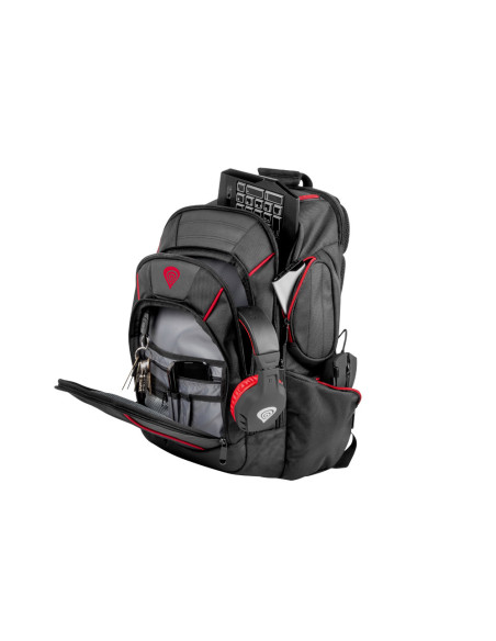 GENESIS Pallad 500 maletines para portátil 43,9 cm (17.3") Funda tipo mochila Negro