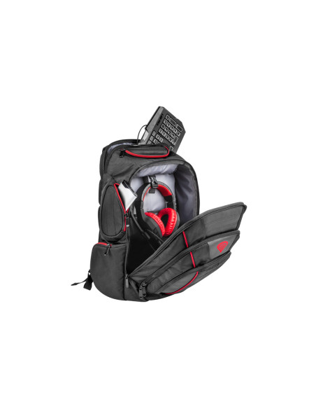 GENESIS Pallad 500 maletines para portátil 43,9 cm (17.3") Funda tipo mochila Negro