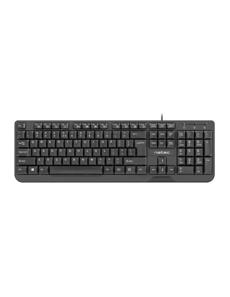 NATEC Trout teclado Oficina USB QWERTY Español Negro