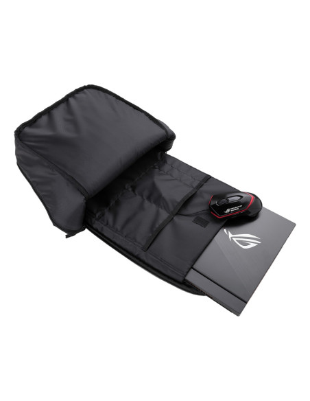 ASUS ROG Backpack BP1501G Holographic Edition 43,2 cm (17") Mochila Negro, Gris