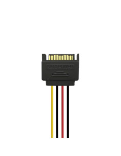 AISENS A131-0353 cable de SATA 0,2 m SATA de 15 pines 2 x SATA de 15 pines Negro, Rojo, Amarillo 2