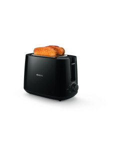Philips Daily Collection HD2581/90 Tostadora: 2 rebanadas, ranura ancha, negro