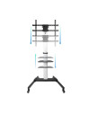 TooQ Hera Soporte de Suelo de Aluminio con Ruedas para Pantalla 37"-86"