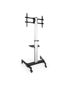 TooQ Hera Soporte de Suelo de Aluminio con Ruedas para Pantalla 37"-86"