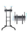TooQ RAMSÉS Soporte de Suelo con Ruedas para Pantallas 37"- 70", Negro