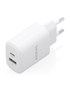 AISENS Cargador GaN 30W, 1xUSB-C PD3.0 QC4.0, 1xUSB-A QC3.0, Blanco 2