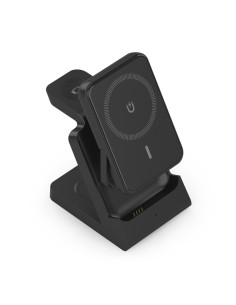 AISENS ASCH-15W4WC064-BK cargador de dispositivo móvil Auriculares, Smartphone, Reloj inteligente Cargador inalámbrico Interior 2