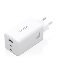 AISENS Cargador GaN 100W, 2x USB-C PD3.0 QC4.0 QC5.0, 1x USB-A QC3.0, Blanco 2