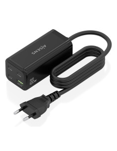 AISENS Cargador Sobremesa GaN 100W, 3x USB-C PD3.0 QC4.0 QC5.0, 1x USB-A QC3.0, Negro 2