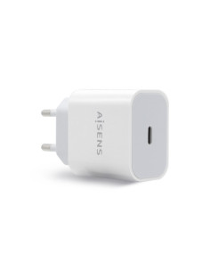 AISENS Cargador USB-C P?3.0 1 Puerto 1x USB-C 20 W, Blanco