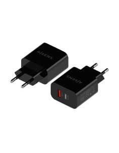 AISENS Cargador 20W, 1xUSB-C PD3.0, 1xUSB-A QC3.0, Negro 2