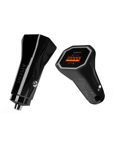 AISENS Cargador de Coche 38W,1XUSB-C PD3.0 20W,1XUSB-A QC3.0 18W, Negro 2