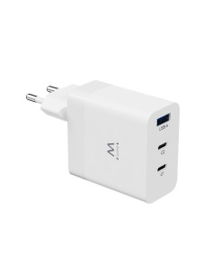 Ewent EW1323 cargador de dispositivo móvil Universal Blanco Corriente alterna Carga rápida Interior