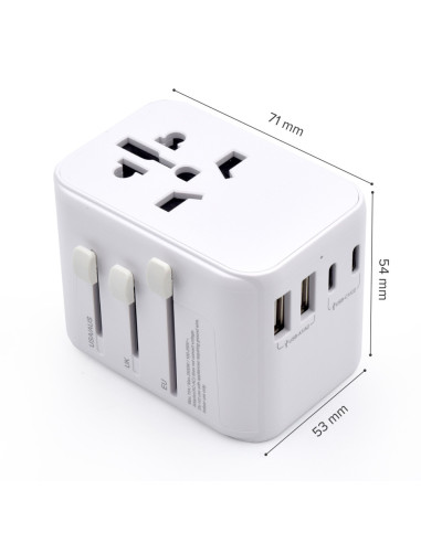 Ewent EW1470 cargador de dispositivo móvil Blanco