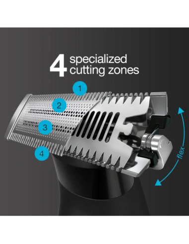 Braun XT5100 cortadora de pelo y maquinilla Negro, Plata