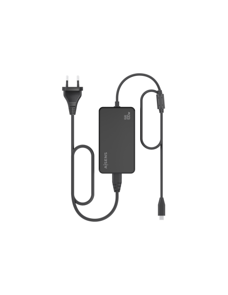AISENS Cargador De Sobremesa GaN 100W PD3.0 1xUSB-C 1.8m, Negro