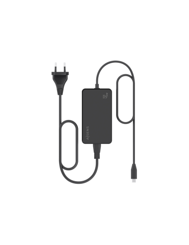 AISENS Cargador De Sobremesa GaN 45W PD3.0 1xUSB-C 1.8m, Negro