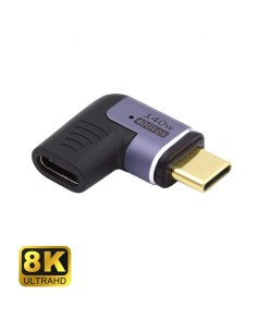 Ewent EC1048 cambiador de género para cable USB-C Negro, Púrpura