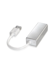 AISENS A106-0049 cambiador de género para cable RJ-45 USB 2.0 Type-A Plata, Blanco 2