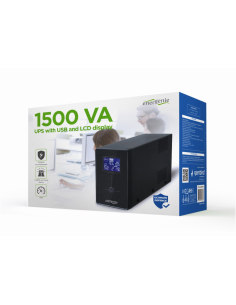 Gembird EG-UPS-034 sistema de alimentación ininterrumpida (UPS) Línea interactiva 1,5 kVA 900 W 3 salidas AC