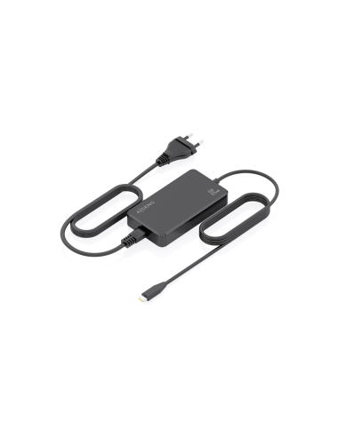 AISENS Cargador De Sobremesa GaN 65W PD3.0 1xUSB-C 1.8m, Negro