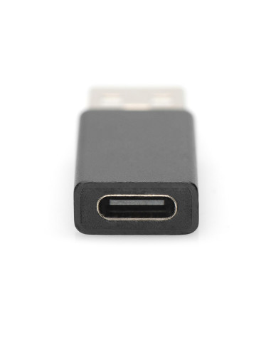 Ewent EW9650 cambiador de género para cable USB Type-A USB Type-C Negro