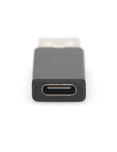 Ewent EW9650 cambiador de género para cable USB Type-A USB Type-C Negro
