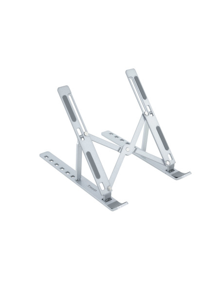 TooQ Soporte Elevador para Portátiles, Tablets, Móviles y Libros, Plata