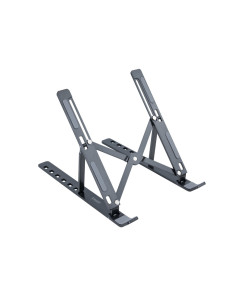 TooQ Soporte Elevador para Portátiles, Tablets, Móviles y Libros, Gris Oscuro