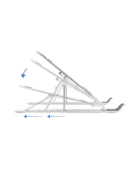 TooQ TQLRS0033-AL soporte para ordenador portátil Soporte para ordenador portátil y tableta Plata 38,1 cm (15")